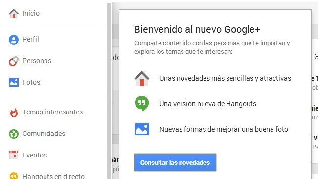 La nueva interfaz de Google+. A fondo