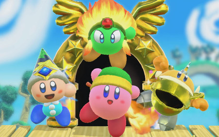 Encanto y diversión por partida cuádruple en el tráiler de lanzamiento de Kirby Star Allies