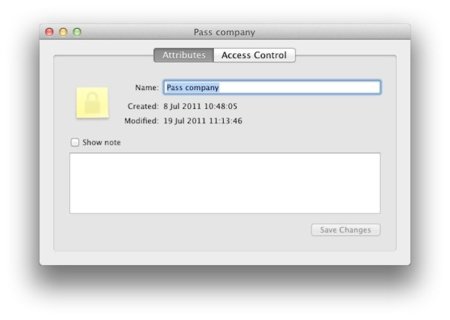 Creando notas seguras en OS X Lion