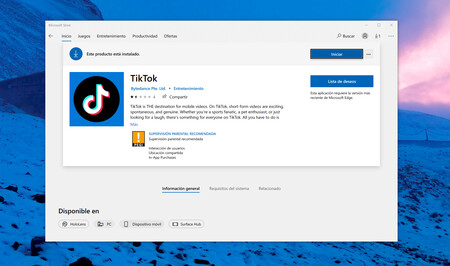 TikTok estrena aplicación para Windows 10 en la Microsoft Store
