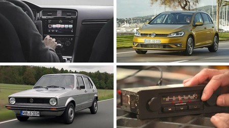 Dos ruedas y tres botones: así era la radio del Golf de primera generación, así es la actual
