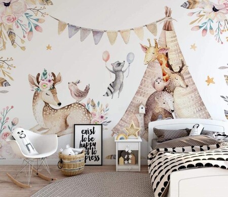 Cómo decorar las paredes de la habitación infantil: ideas de tendencia que te van a enamorar