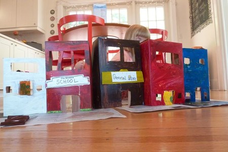 Manualidades Reciclados Carton Ciudad