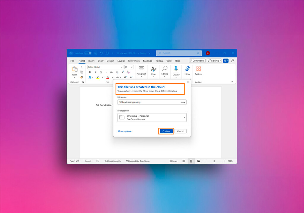 Word nos acostumbró a pulsar Control + S para salvar archivos. El guardado automático llega dispuesto a imponer su propia norma 