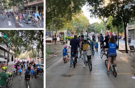 El Bicibús, una innovadora y curiosa iniciativa de transporte para que los niños de Barcelona vayan al cole en bicicleta