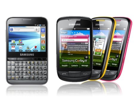 Samsung Galaxy Pro y Samsung Corby II, que llegarán en primavera, muestran sus características oficiales