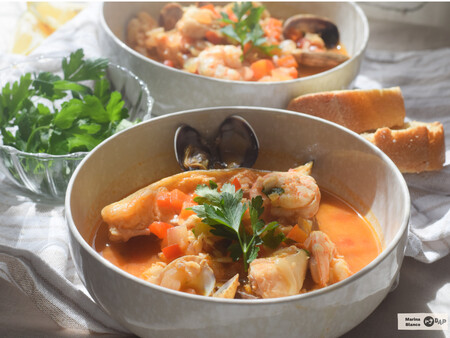 Cataplana portuguesa de pescado, un guiso sencillo y muy sabroso