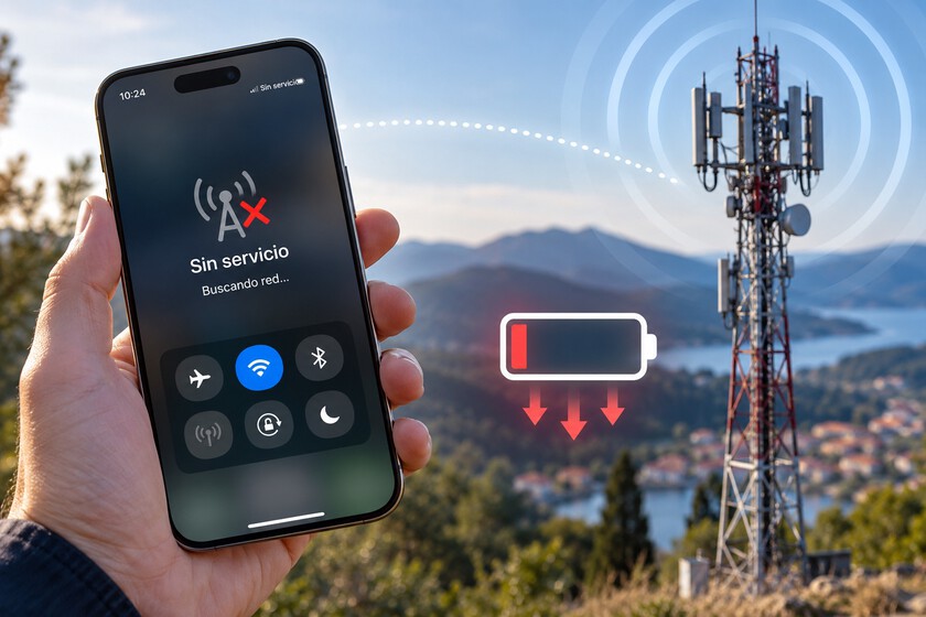 Tu móvil puede gastar batería buscando cobertura aunque no estés usando ninguna app: así trabaja el módem
