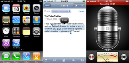 Primeros comentarios y capturas de pantalla del iPhone OS 3.0
