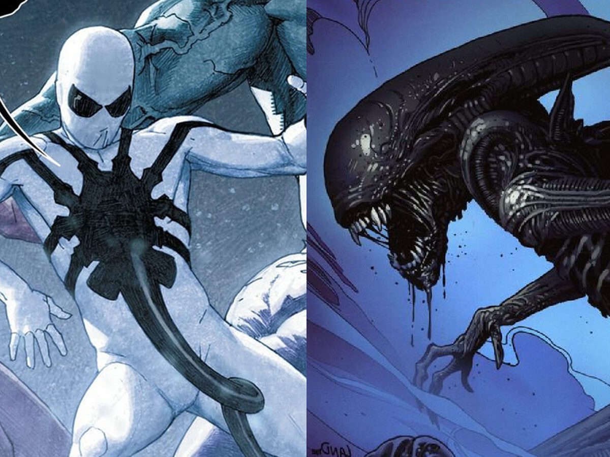 Marvel presenta al primer simbionte fusionado con un Xenomorfo: Spider-Man  es el portador de esta variante de Alien, image size:1200x900
