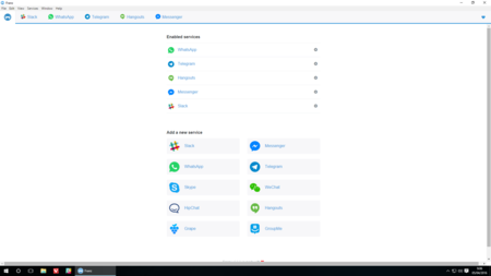 Así es Franz, una única aplicación para unir 10 servicios de mensajería como WhatsApp, Hangouts o Telegram