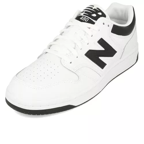 New Balance BB480LBK 480 Hombre White-Black EU 40.5