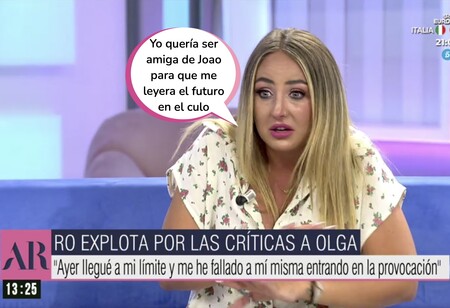 Rocío Flores pide perdón entre lágrimas por haber brotado contra Maestro Joao en 'Tierra de Nadie' y Ana Rosa Quintana le riñe por su bochornosa actitud en plató