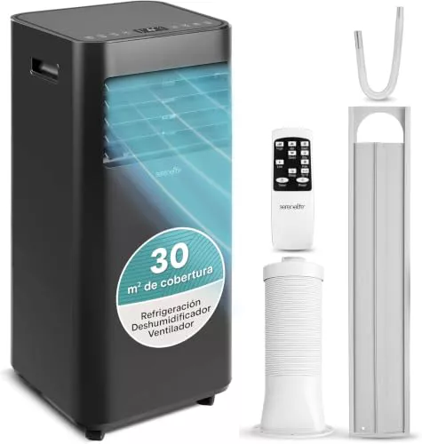 SereneLife Aire Acondicionado Portátil 9000 BTU (2,64 kW)