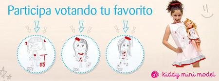Uno de estos tres dibujos se convertirá en vestido para Nancy