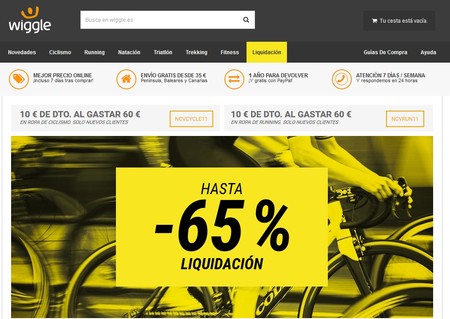 Liquidación en Wiggle: hasta 65% de descuento en ropa, componetes y accesorios para ciclismo