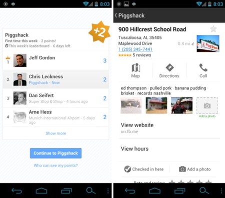 Latitude Leaderboard, Google se prepara para hacer frente a Foursquare