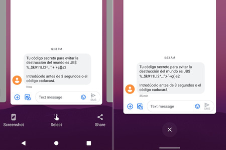 Android 11 DP4 te permite seleccionar texto desde la vista de Recientes