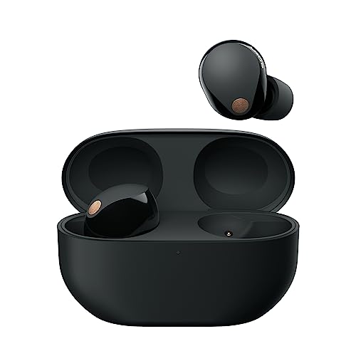 SONY WF-1000XM5 Auriculares Inalámbricos In-Ear con Noise Cancelling, Bluetooth, hasta 24h de autonomía y Carga rápida, IPX4, compatibles con iOS y Android - Negro