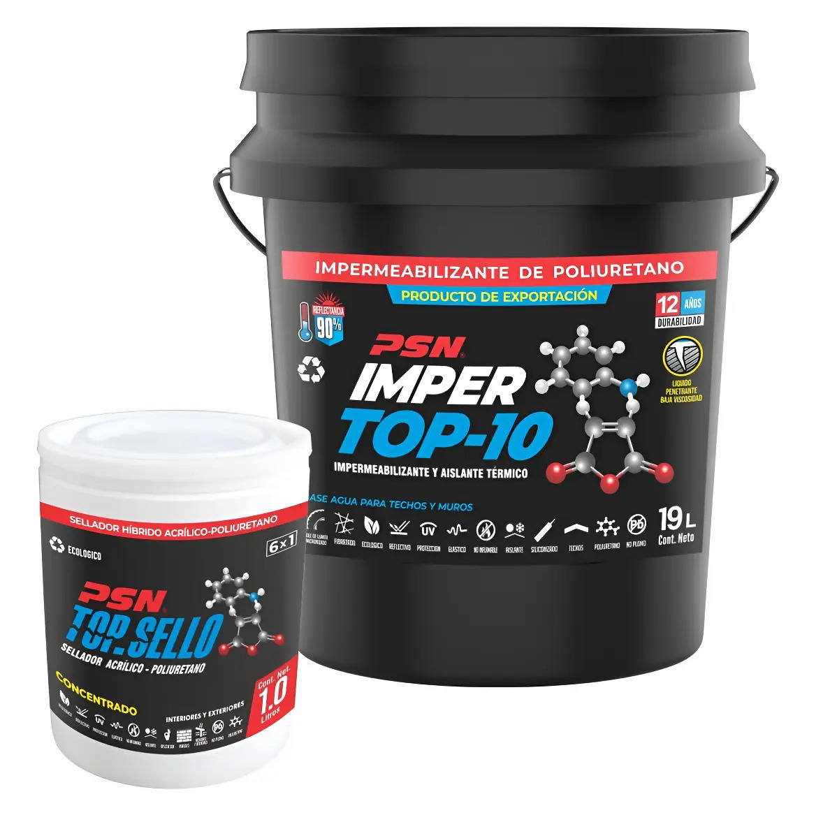 Impermeabilizante Poliuretano Imper 19l + Sello 1l