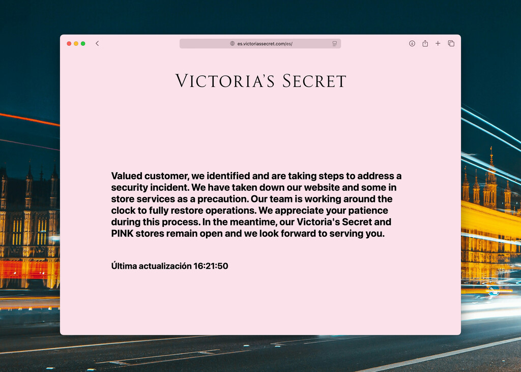 Victoria’s Secret ha sufrido un ciberataque: el gigante de la moda cierra su web mientras aborda el incidente
