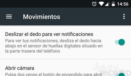 El gesto del sensor de huellas para ver las notificaciones llega a los Nexus 5X