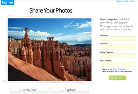 Tagmee, otra alternativa para el alojamiento de fotografías