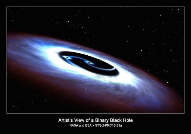 Descubierto un doble agujero negro en el cuásar más próximo a la Tierra
