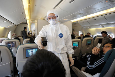 Controles chinos contra la gripe A