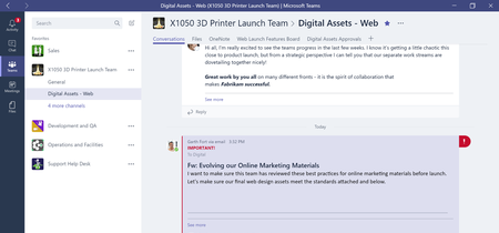 Microsoft lanza oficialmente Teams para Office 365, su competidor de Slack y Hangouts Chat 