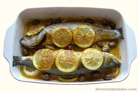 Lubina a la Chermula. Receta magrebí