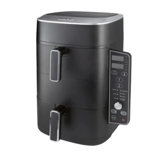 Freidora de aire caliente vertical doble (2x 4,75 L) Silvercrest