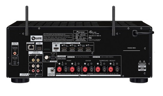 Pioneer VSX-832, un receptor de gama media-baja compatible con