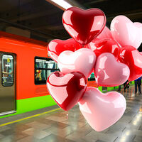 Un globo metálico, prohibido por peligroso en el metro de otros países, provocó caos este 14 de febrero en el metro de CDMX
