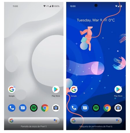Pixel 6 の前面センサーの位置を変更する