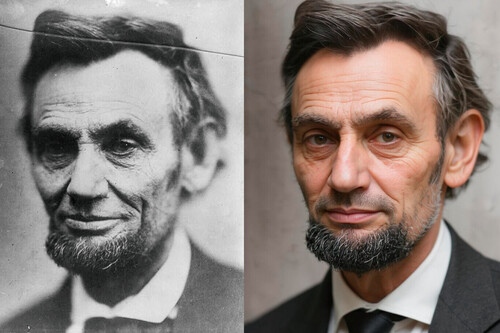 Restored old photos with AI