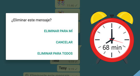 Con WhatsApp Beta puedes borrar mensajes para todos hasta una hora más tarde