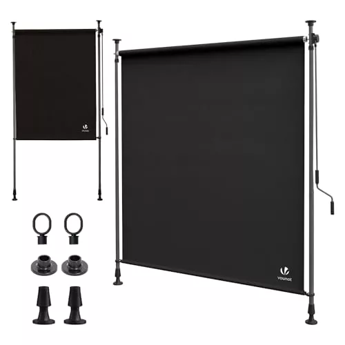 VOUNOT® Toldo Vertical Exterior 200x310cm Toldo Vertical con Manivela