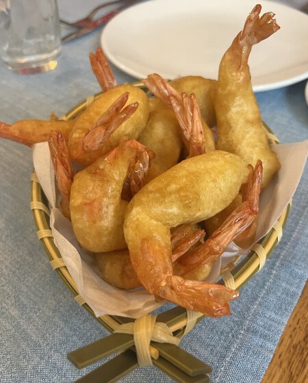 Gambas a la gabardina del Zascandil.