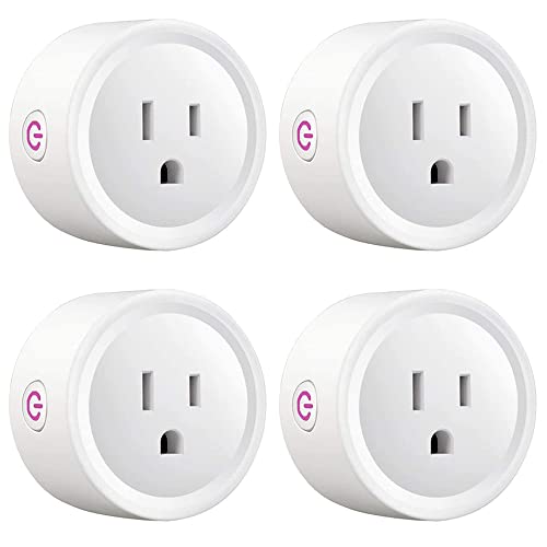 DAHAN Enchufe Inteligente WiFi, Mini Smart Plug para El Hogar, Smart Outlet Compatible con Alexa, Google Home, IFTTT, Control Remoto via APP los Dispositivos, con Función de Sincronización(4)