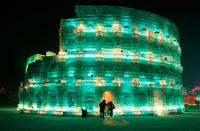 Una ciudad de hielo en Harbin (China)