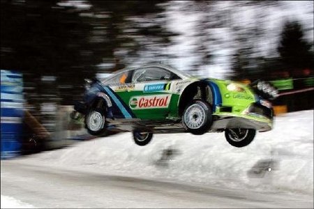 Premio al salto más largo en el “Rasante de Colin” del Rally de Suecia