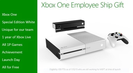 Así es la supuesta Xbox One en color blanco para empleados de Xbox One