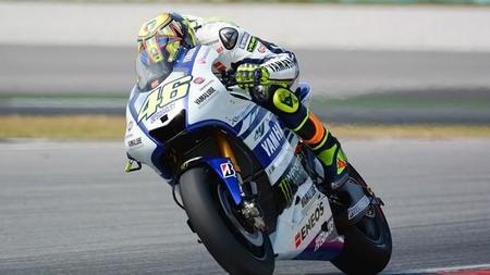 Valentino Rossi rodando en Sepang esta mañana