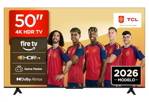 TCL 50V6D Televisor 50 Pulgadas 4K UHD Smart TV, Fire TV, Alexa Integrado