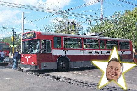 Elon Musk está a tres inventos de inventar el trolebús