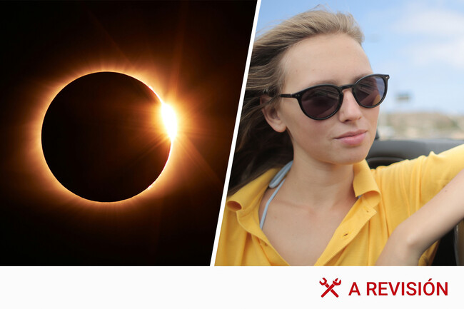 Eclipse Solar Gafas De Sol En Descapotable