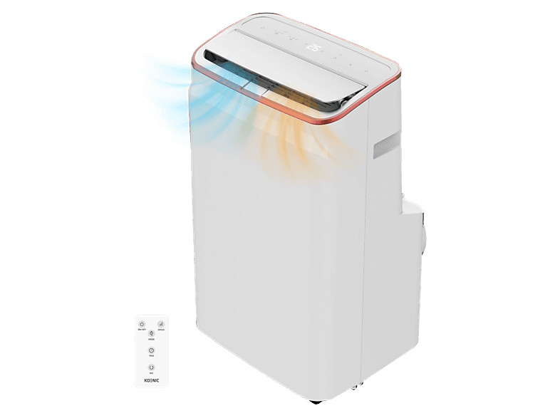 Aire acondicionado portátil-Koenic KAC 12126 W ES Mobile AC, 4modos, 400 m³/h, T
