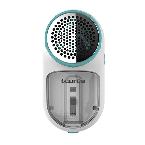 Taurus Perfect Complet Pro - Quita pelusas. 40 min autonomía. Cargador USB y a batería. Depósito extraíble. Apto para todos los tejidos. Ergonómico. Nivel automático de apurado. Batería Ni-Mh 600mA