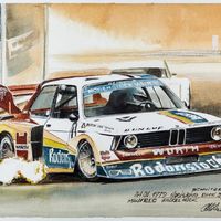 Querrás tener estas 100 pinturas hechas con café en homenaje al centenario de BMW 
